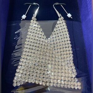 RARE FIND, LARGE, JLO, Authentic Swarovski Fit Drop Earrings, 976061. BNWT.